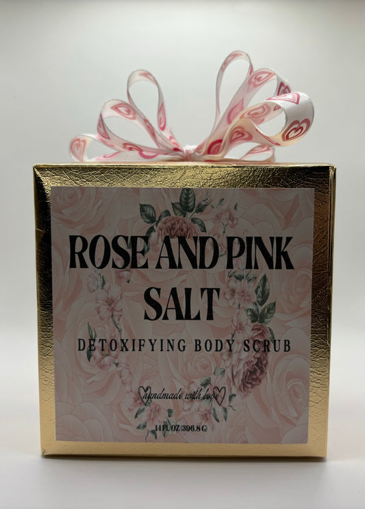 Pink Salt and Rose Body Scrub